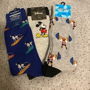 Men’s Novelty Crew Socks (4 Pairs) NWT